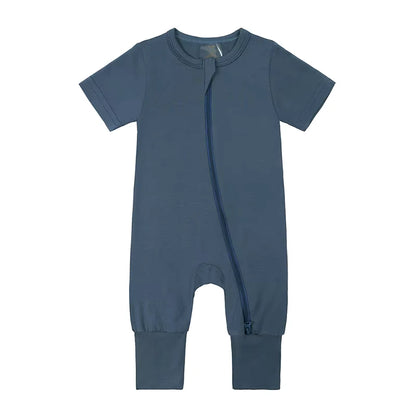 Short-Sleeve with Pants Bamboo Pajama Romper